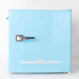 50L 7 Cu.Ft Fournisseur Chinois Couleur Blanche <span class=keywords><strong>Vintage</strong></span> Rétro Vertical Personnalisé <span class=keywords><strong>Mini</strong></span> Réfrigérateur Rose - Product Image 1