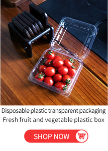 Thức ăn nhanh xách tay món tráng miệng rõ ràng nhà máy tùy chỉnh Takeaway với nắp hộp đựng thức ăn bền Pet trái cây rau xà lách hộp - Product Image 4