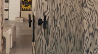 MuMu Design Popular Black Tree Pattern Placages décoratifs en bois pour dessus de table à manger ou meubles d'hôtel Placage en bois de qualité supérieure