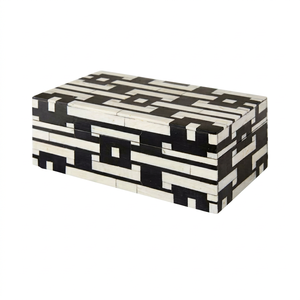 Handmade Wooden Jewelry <b>Box</b> with Intricate Inlay Design Elegant <b>Trinket</b> Organizer Decorative Storage Case for Bedroom Home Decor - Product Image 1