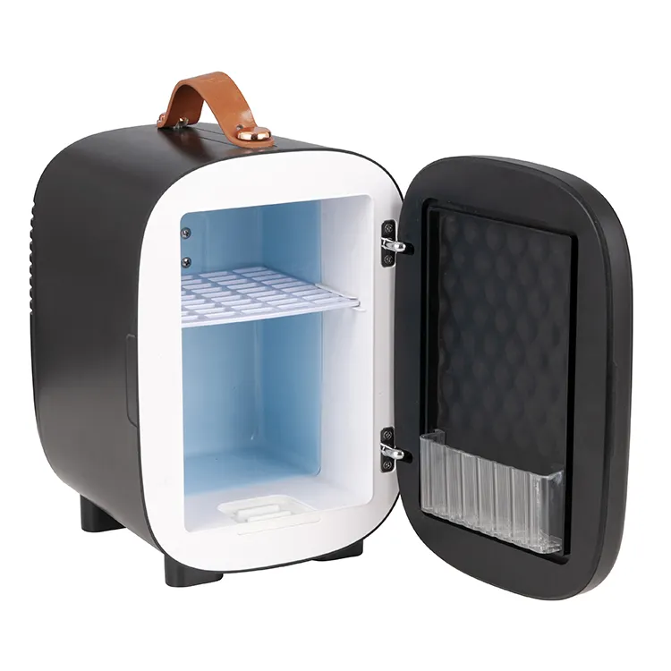 Mini frigorífico de carro 4l ac dc, geladeira mini frigorífico de acampamento 12v para bar