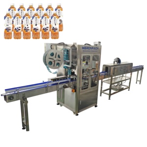 Máquina Automática de Etiquetado por Termoencogimiento con Calentamiento Eléctrico a Vapor para Fundas de PVC y PET, Aplicación en Botellas, Latas de Refresco, Agua, Jugo y Cola - Product Image 1