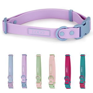 パーソナライズ可能なシリコン製犬用首輪：豪華、調節可能、PVC防水ウェビング、しつけ用 - Product Image 2