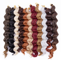 Vente chaude Crochet Tresses Freetress Vague D'eau 20 Pouces Vague Profonde Crochet Cheveux Vague D'océan Extensions De Cheveux