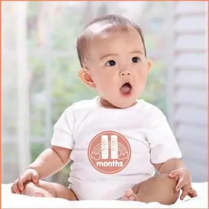 아기 배꼽 붙여 넣기 아기 달 스티커 마일리지 자체 접착 인쇄 월간 포스트 어머니와 아기 사용자 정의 스티커 사용자 정의 모양