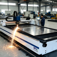 1530 Tischgröße 3KW CNC-Faserlaserschneider mit Wasserkühlung Neue Metallblech-, Holz-, Sperrholz- und Steinschneidemaschine