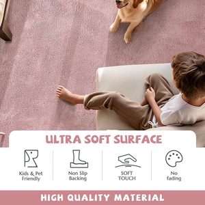<span class=keywords><strong>Tapis</strong></span> <span class=keywords><strong>rond</strong></span> en peluche 5ft Performance Shaggy Rug Circle Rug <span class=keywords><strong>Tapis</strong></span> antidérapant pour salon <span class=keywords><strong>Chambre</strong></span> d'enfant <span class=keywords><strong>Chambre</strong></span> à coucher - Product Image 6