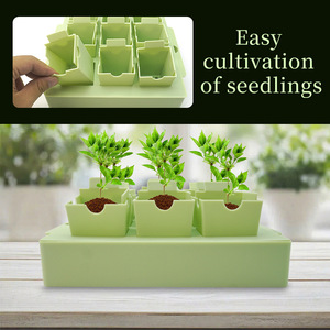 Bandeja de Plástico Reutilizable para Germinación de Semillas, Kit de Inicio de Plantas para Cultivo de Semillas en Jardín - Product Image 4