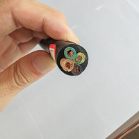 Câble en cuivre Huaqi YCW 4 conducteurs, 4 mm, en caoutchouc, résistant à la chaleur 65°C, flexible, pour équipement industriel mobile