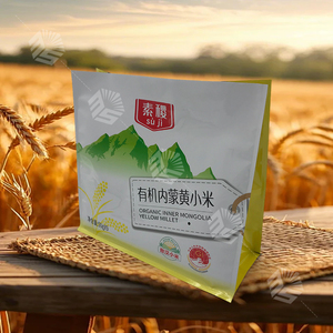 Cấp thực phẩm PE Nhựa đứng lên túi túi với bên miếng vải hình tam giác cho hạt cà phê Pizza sữa lưu trữ thực phẩm - Product Image 6