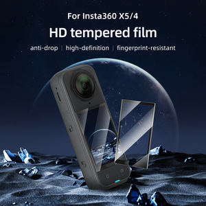 Telesin Nouveautés Accessoires pour caméra <span class=keywords><strong>d</strong></span>'<span class=keywords><strong>action</strong></span> pour Insta360 X5 X4 Protection <span class=keywords><strong>d</strong></span>'écran anti-traces de doigts haute compatibilité <span class=keywords><strong>Film</strong></span> trempé HD - Product Image 4