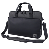 Sacoche d'affaires pour ordinateur portable unisexe, imperméable, grande capacité, multi-compartiments, bandoulière réglable, sac messager souple