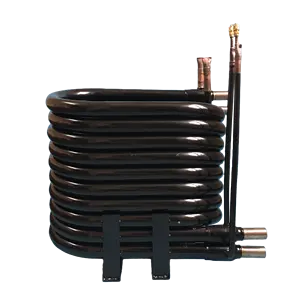 Intercambiador de calor industrial de acero inoxidable, refrigerante R410a, bobina coaxial, OEM