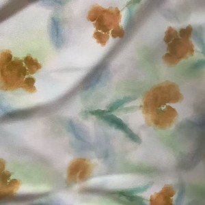 Tissu satiné imprimé à l'encre à base d'eau, motif floral végétal, 160 g/m², densité 28, pour costume, robe, mode, décoration intérieure - Product Image 4