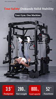 Machine Smith Zoshine robuste en métal pour entraînement complet du corps, équipement de fitness à domicile
