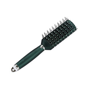 Cepillo para el cabello con logotipo personalizado, para alisar y desenredar, con cojín de masaje para el cuero cabelludo, juego de peines de nailon hueco para todo tipo de cabello - Product Image 4