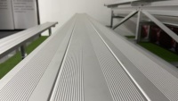 Gradins de gym portables à 3 rangées de hauteur basse Tout cadre en aluminium Sièges tribune NLP NLP-3