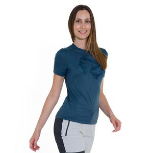 Maglietta con stampa MELFA da donna in cotone traspirante Jersey taglie XS 3XL colletto con fiocco a maglia diamantata largo causale per l'estate - Product Image 1