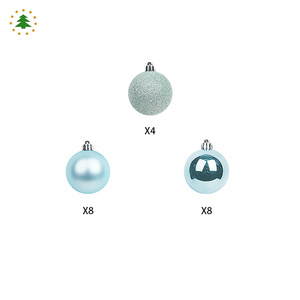 Jintai fábrica venta al por mayor personalizado boda hogar fiesta decoración suministros brillo Navidad bola conjunto - Product Image 3
