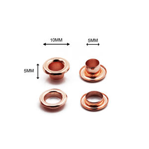 Nickel Miễn phí 10 mét Brass vòng nhỏ Rose Gold khoen cho quần áo may mặc - Product Image 1