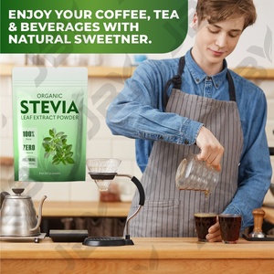 Édulcorant biologique JBY Extrait de stévia en poudre 100% stévioside Compléments alimentaires à base de plantes Poudre de feuilles de stévia verte pure - Product Image 5