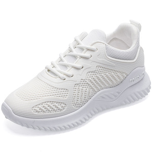 2025 Alpha Small Coconut Women's Sports Shoes Height Increasing All-Season Casual Single <b>Mesh</b> New for Autumn Summer-Model A005 - Product Image 1