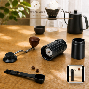 <span class=keywords><strong>Molinillo</strong></span> <span class=keywords><strong>de</strong></span> <span class=keywords><strong>Café</strong></span> Desmontable OEM con Cuerpo Modular, Muelas <span class=keywords><strong>de</strong></span> Acero Inoxidable 420 Extraíbles, Fácil <span class=keywords><strong>de</strong></span> Limpiar, <span class=keywords><strong>Molinillo</strong></span> Manual para el Hogar, Logotipo Personalizado - Product Image 2