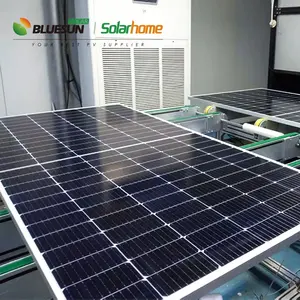 Bluesun 태양 전지 패널 공급 업체 최고의 가격 단결정 태양 전지 패널 600w 590w 585W 560w 태양 전지 패널 지붕