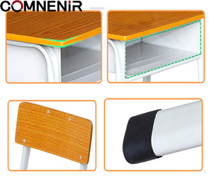 โต๊ะนักเรียนและเก้าอี้ดีไซน์ทันสมัยแบบเดี่ยว ชุดเฟอร์นิเจอร์โรงเรียนราคาประหยัด สำหรับใช้ในคลังสินค้า โรงงาน และเชิงพาณิชย์ - Product Image 6