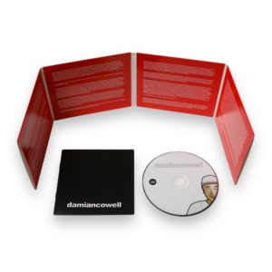 Solid Red Printed 8 Panel Fold-out Cardboard CD Wallet With Insert For Music Album Disc Packaging - Product Image 1