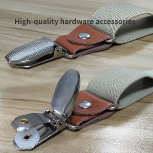 Bretelle Elastiche in Seta Platino Personalizzabili da 2,5 cm per Adulti, Vendita Calda in Europa e America, Lunghezza Regolabile, Resistenti, Multicolore - Product Image 3