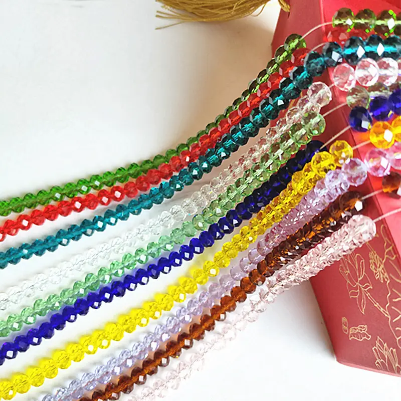Wholesale Fashion 1-10mm Color Accessory Crystal Bead Crystal Women Crystal Flat Bead