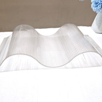Panneaux de toiture en polycarbonate transparent ondulé pour hôtels modernes, idéaux pour les puits de lumière