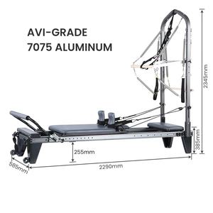 Reformer Pilates d'occasion ONEMAX avec tour à vendre, Reformer Pilates avec tour, exercices de demi-trapèze Pilates - Product Image 1