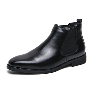 Bottes basses à bout pointu et dessus uni, grandes tailles 38-48, pour hommes, idéales pour les tenues habillées - Product Image 2