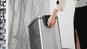 <span class=keywords><strong>Cubo</strong></span> de <span class=keywords><strong>Basura</strong></span> Rectangular de 45L con <span class=keywords><strong>Pedal</strong></span>, Acabado Mate - Product Image 3