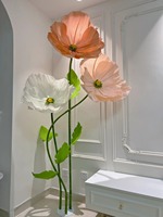 M-26 Fleurs personnalisées faites à la main, fleurs géantes en papier réalistes, arrangements de plantes d'intérieur, fleurs artificielles géantes réalistes