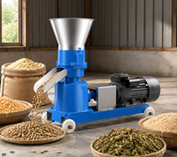 Machine à granulés d'aliments multifonctionnelle Henglu, nouvelle génération, moteur diesel/essence, capacité 60 kg, 3 kW, pour volailles, bétail et animaux.