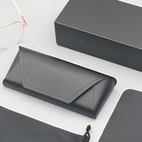 Nouvel ensemble d'emballage de luxe haut de gamme 2026 en PU pour étuis à lunettes et à lunettes de soleil avec logo personnalisé