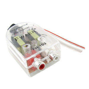 Convertidor de impedancia FwaeH FH-103, transformador de audio RCA, adaptador de impedancia alta a baja para conexión de altavoces - Product Image 1