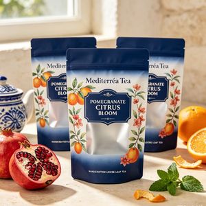 Food Grade BPA Free Matte Finish <b>Zip</b> <b>Lock</b> Resealable Clear Window Gusseted Side Stand Up Pouch For Green Tea Leaf Packaging <b>Bag</b> - Product Image 1