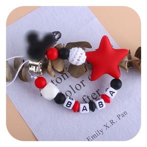 Attache-sucette en tissu pelucheux en forme de tête de souris, sans BPA, pour bébé, unisexe, pour la dentition, chaîne de sucette - Product Image 3