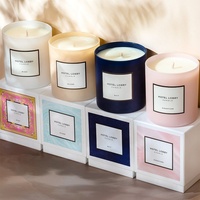AIKUN Bougie parfumée en cire de soja dans un bocal en verre réutilisable, purificateur d'air, coffret cadeau écologique personnalisé
