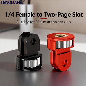 Adaptador de Mini Trípode con Tornillo de Conversión de 1/4 para Gopro 11 10 9 8 7 <span class=keywords><strong>Insta360</strong></span> X2 X3 R DJI Action Camera, Accesorios para Gopro - Product Image 1