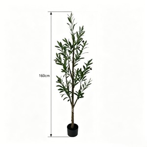 UV Resistant <b>Artificial</b> Olive Tree Faux <b>Potted</b> <b>Plant</b> <b>Large</b> Simulated Olive Tree <b>Outdoor</b> Indoor Landscape Decoration - Product Image 1