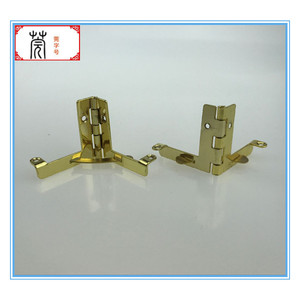 Bisagra en forma de L chapada en oro Guan Yan Wujin de 30x33 mm para caja de joyería y herrajes para muebles - Product Image 2