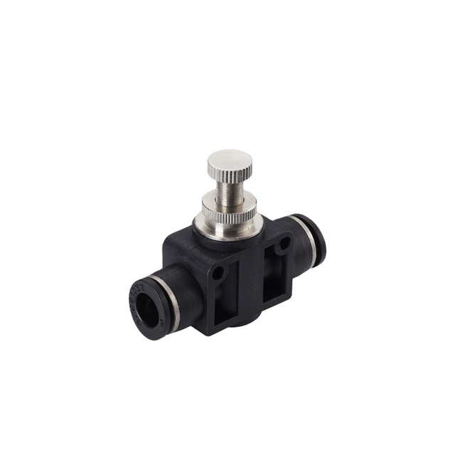 Wholesale A302 NSF Certified Push in Fitting Plastic Pneumatic Flow Control Valve Speed Controller for Food Grade& Water Systems