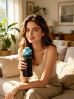 Gourde isotherme en acier inoxydable anti-fuite, parfumée, avec paille intégrée, compatible lave-vaisselle, pour le sport – Meilleure vente