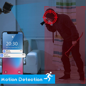 Macchina fotografica senza fili di 360 gradi di rotazione della macchina fotografica umana costruita in punto di accesso a 90 gradi della macchina fotografica senza fili di sicurezza a distanza 1080p hd - Product Image 3