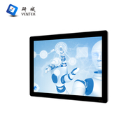 Panel industrial de montaje en pared de fabricación de 15 pulgadas PC 5 LAN POE 4 COM HMI resistente-20 ℃ ~ 60 ℃ Temperatura de funcionamiento Panel industrial PC